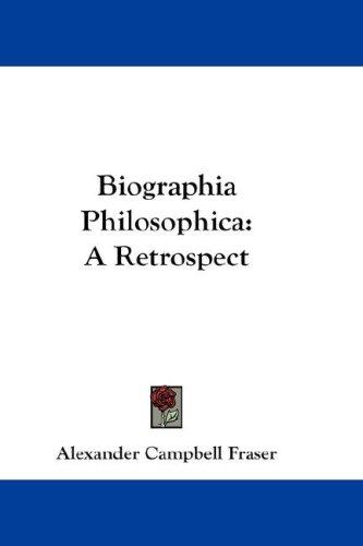 Cover for Biographia Philosophica