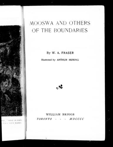 Cover for Mooswa and others of the boundaries
