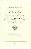 Cover for Essai sur la nature du commerce en général