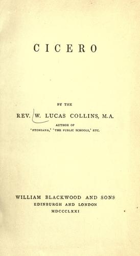 Cover for Cicero