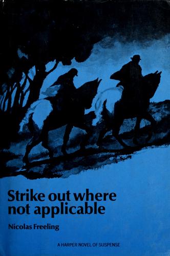 Cover for Strike out where not applicable.