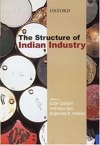 Cover for The structure of Indian industry