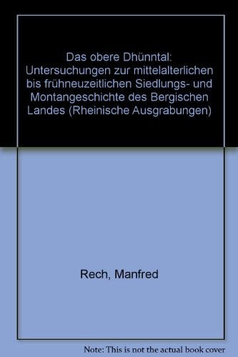 Cover for Das obere Dhünntal
