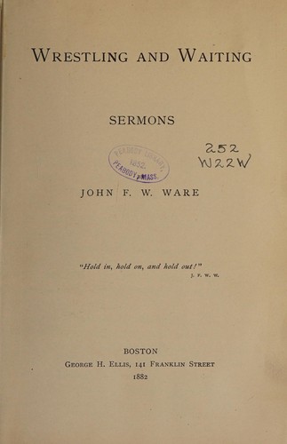 Cover for Wrestling and waiting