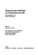 Cover for Zur Geschichte des Kinderlieds
