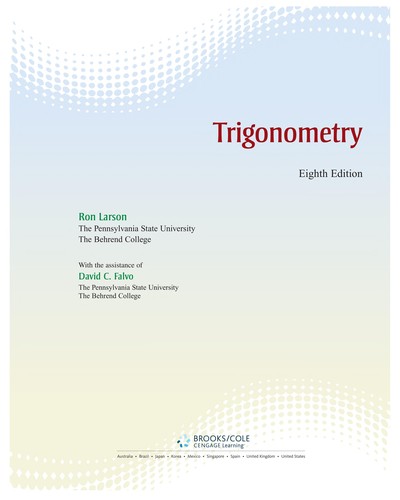 Cover for Trigonometry