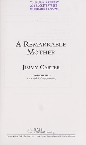 Cover for A remarkable mother
