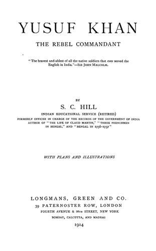 Cover for Yusuf Khan