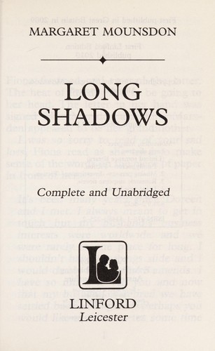 Cover for Long shadows