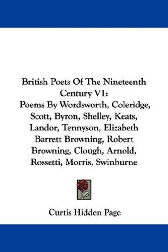 Cover for British Poets Of The Nineteenth Century V1