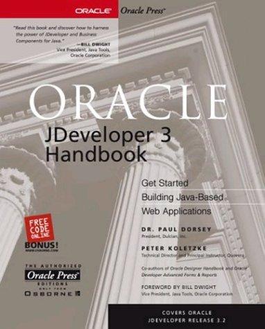 Cover for Oracle JDeveloper 3 handbook