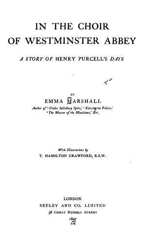 Cover for In the choir of Westminister abbey