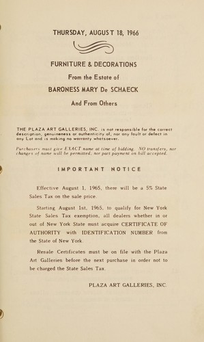 Cover for Furniture and decorations
