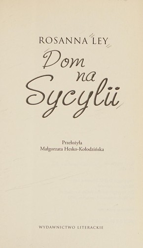 Cover for Dom na Sycylii