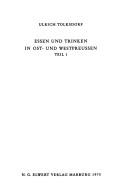 Cover for Essen und Trinken in Ost- und Westpreussen