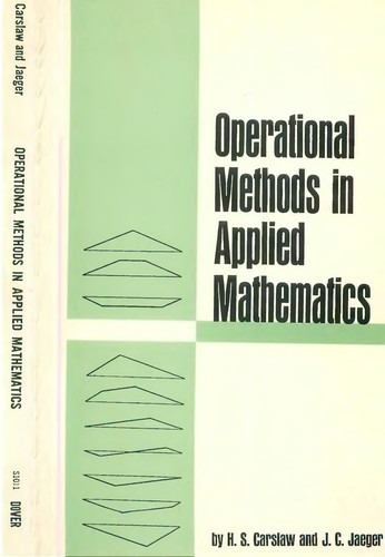 Cover for Operational methods in applied mathematics