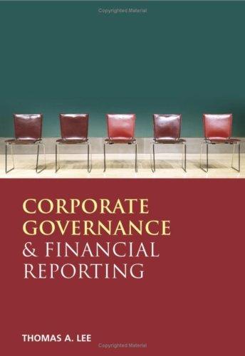 Cover for Financial Reporting and Corporate Governance