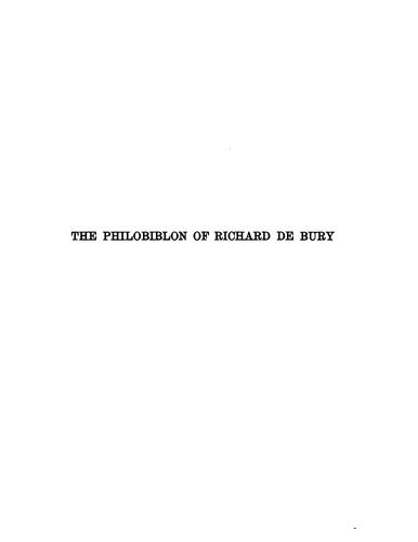 Cover for The Philobiblon