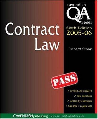 Cover for Contract Law Q&A 2005-2006 6/e (Questions & Answers S.)