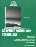 Cover for Proceedings of the IASTED International Conference on Computer Science and Technology