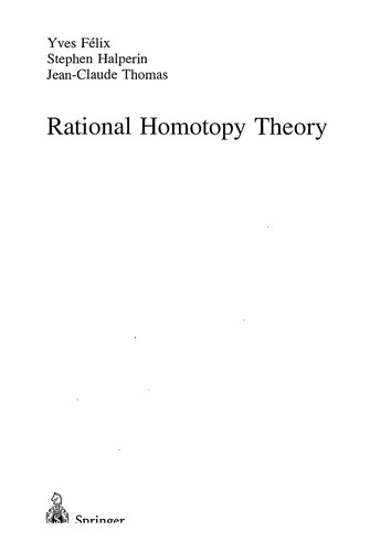 Cover for Rational homotopy theory