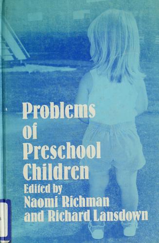 Cover for Problems of preschool children
