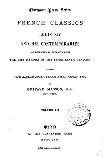 Cover for French classics, ed. with Engl. notes, by G. Masson