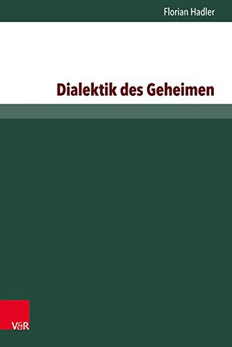 Cover for Dialektik Des Geheimen