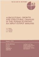 Cover for Agricultural Growth and Structural Changes in the Punjab Economy