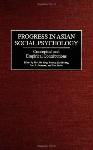 Cover for Progress in Asian Social Psychology