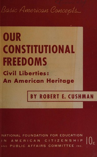 Cover for Our constitutional freedoms