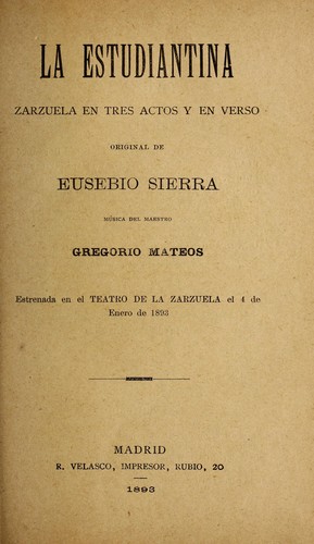 Cover for La estudianta