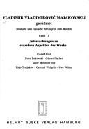 Cover for Vladimir Vladimirovič Majakovskij gewidmet