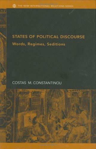 Cover for States of political discourse