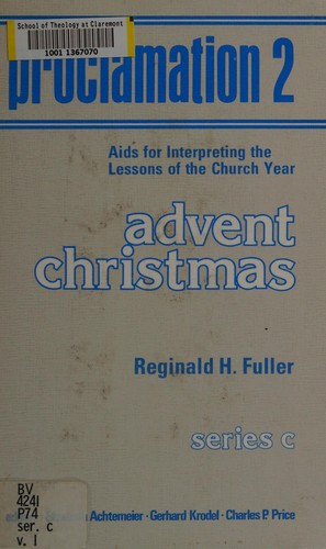 Cover for Advent, Christmas