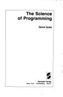 Cover for The science of programming