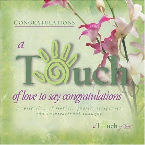 Cover for A touch of love to say congratulations