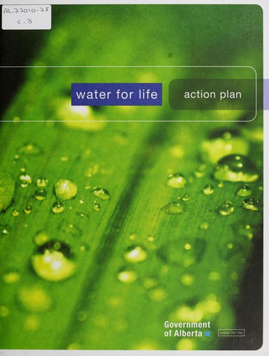 Cover for Water for life action plan