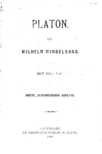 Cover for Platon