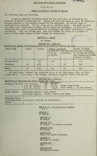 Cover for [Report 1953]