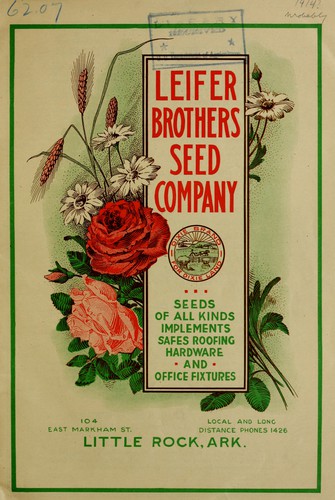 Cover for Seeds of all kinds, implements, safes, roofing hardware and office fixtures