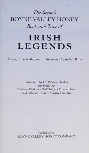 Cover for The second Boyne Valley Honey book and tape of Irish legends