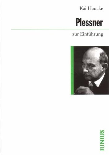 Cover for Plessner zur Einf uhrung