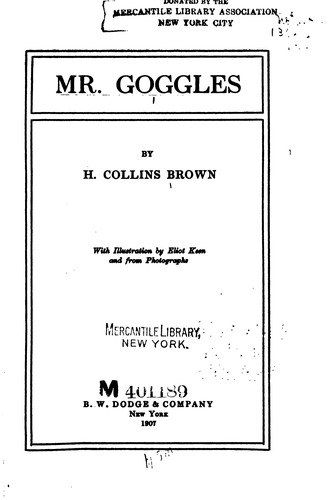 Cover for Mr. Goggles