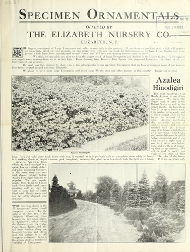 Cover for Specimen ornamentals