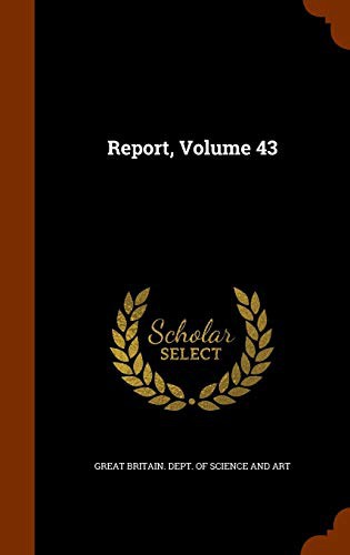 Cover for Report, Volume 43