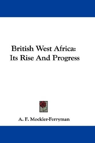 Cover for British West Africa
