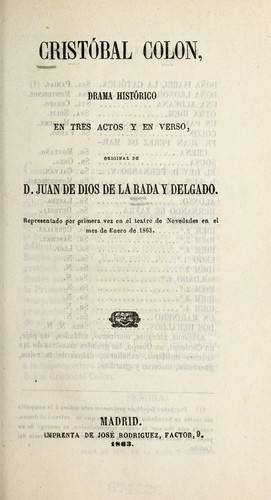 Cover for Cristóbal Colón