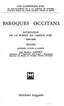 Cover for Baroques occitans