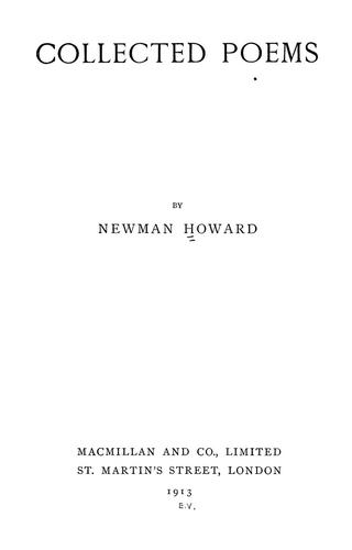 Cover for Collected poems